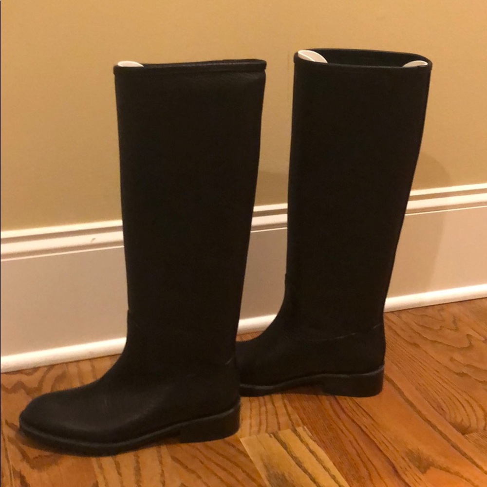 Pedro Garcia Tall leather black boots